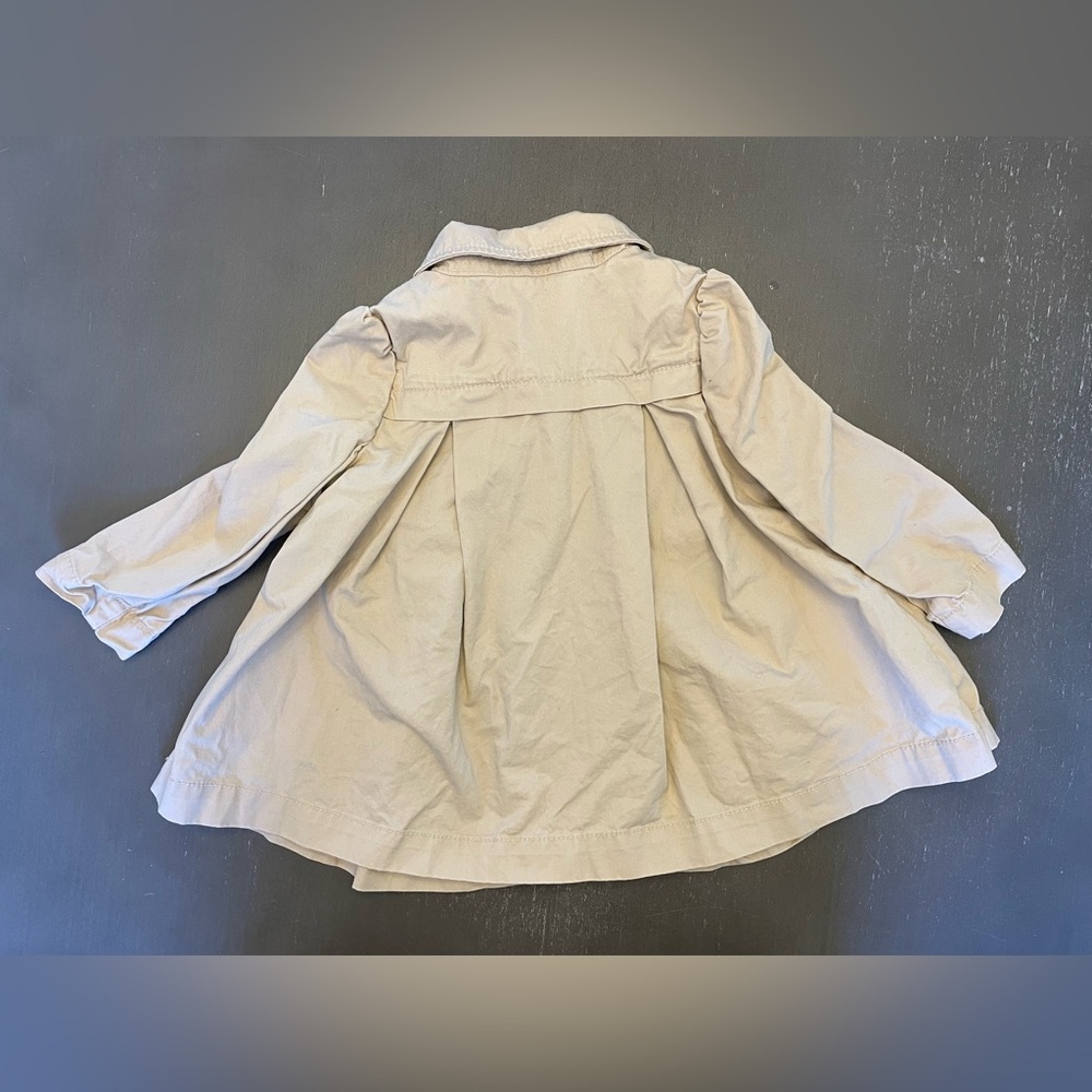 GAP Kids Khaki Lightweight Pea Coat - Picture 3 of 5